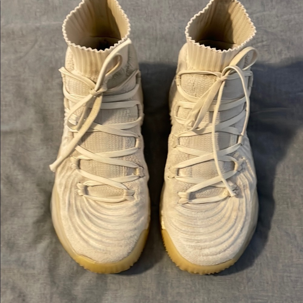 adidas Cream High-Top Sneakers